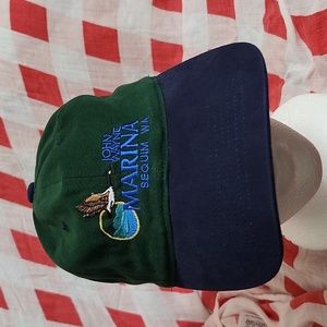 Vintage John Wayne Marina Sequim WA Baseball Cap